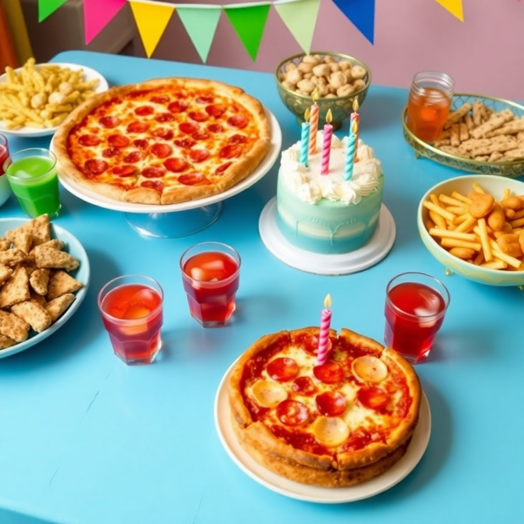 Party food spread