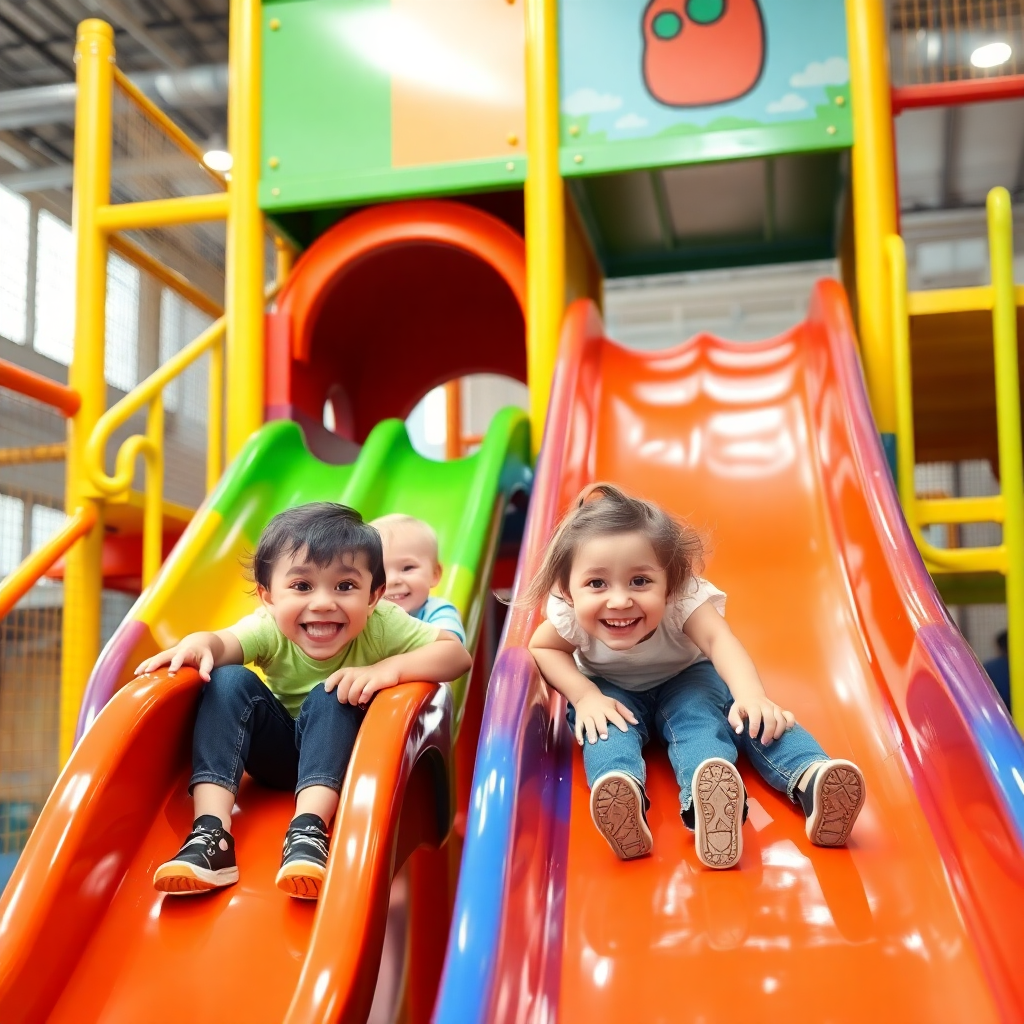 Kids playing at Fun Town